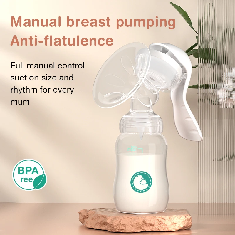 Tire-lait bébé mamelon aspiration manuelle pompe à lait alimentation seins pompes bouteille de lait succion fournitures post-partum accessoires