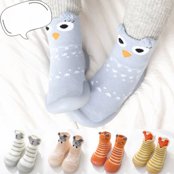 Chaussures d'intérieur à l'offre elles souples pour enfants, chaussures de sol pour tout-petits, non ald