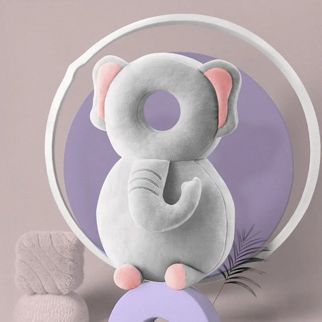 Oreiller de protection de la tête pour bébé de 1 à 3 ans, coussin de dessin animé en peluche pour enfants, coton PP doux – Image 3