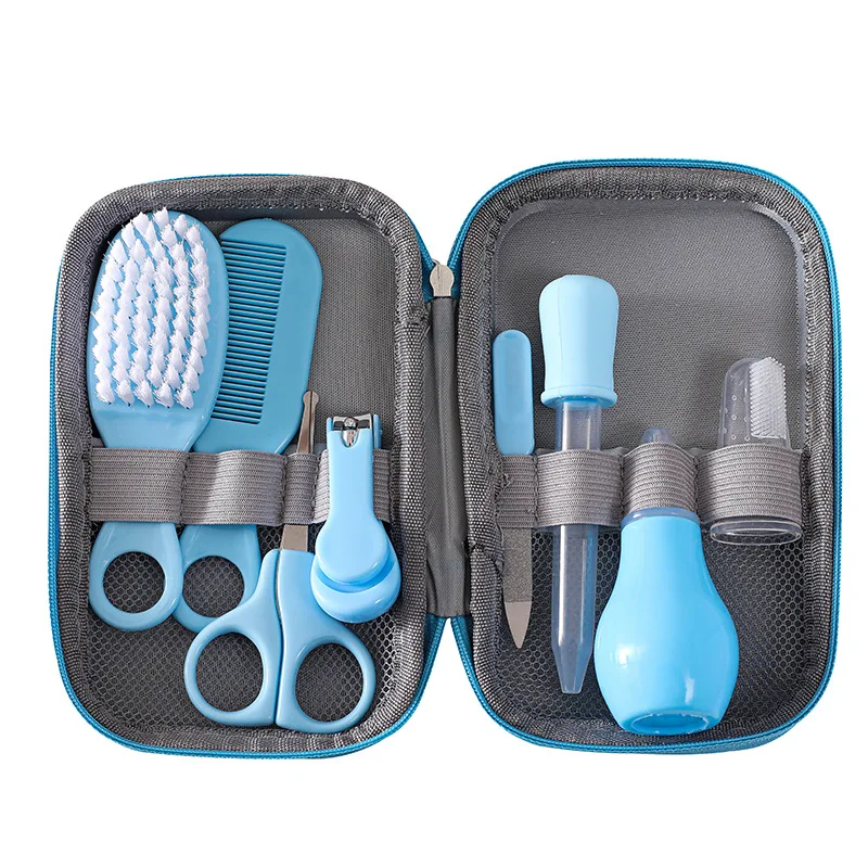 Oligbag de soins pour bébé, ensemble de pièces de lecture, aspirateur nasal, ciseaux à ongles, dessin animé, fournitures de livres, sac de soin, 03/13 pièces