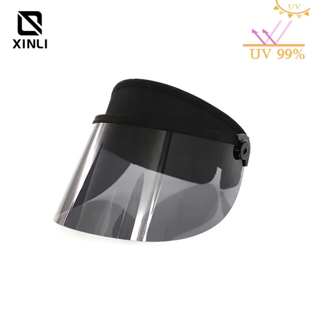 Shorty hommes couleur noire casquettes de Golf mode voyage en plein air en plastique PVC parasol chapeau Protection UV polyvalent Sport pare-soleil casquette – Image 4