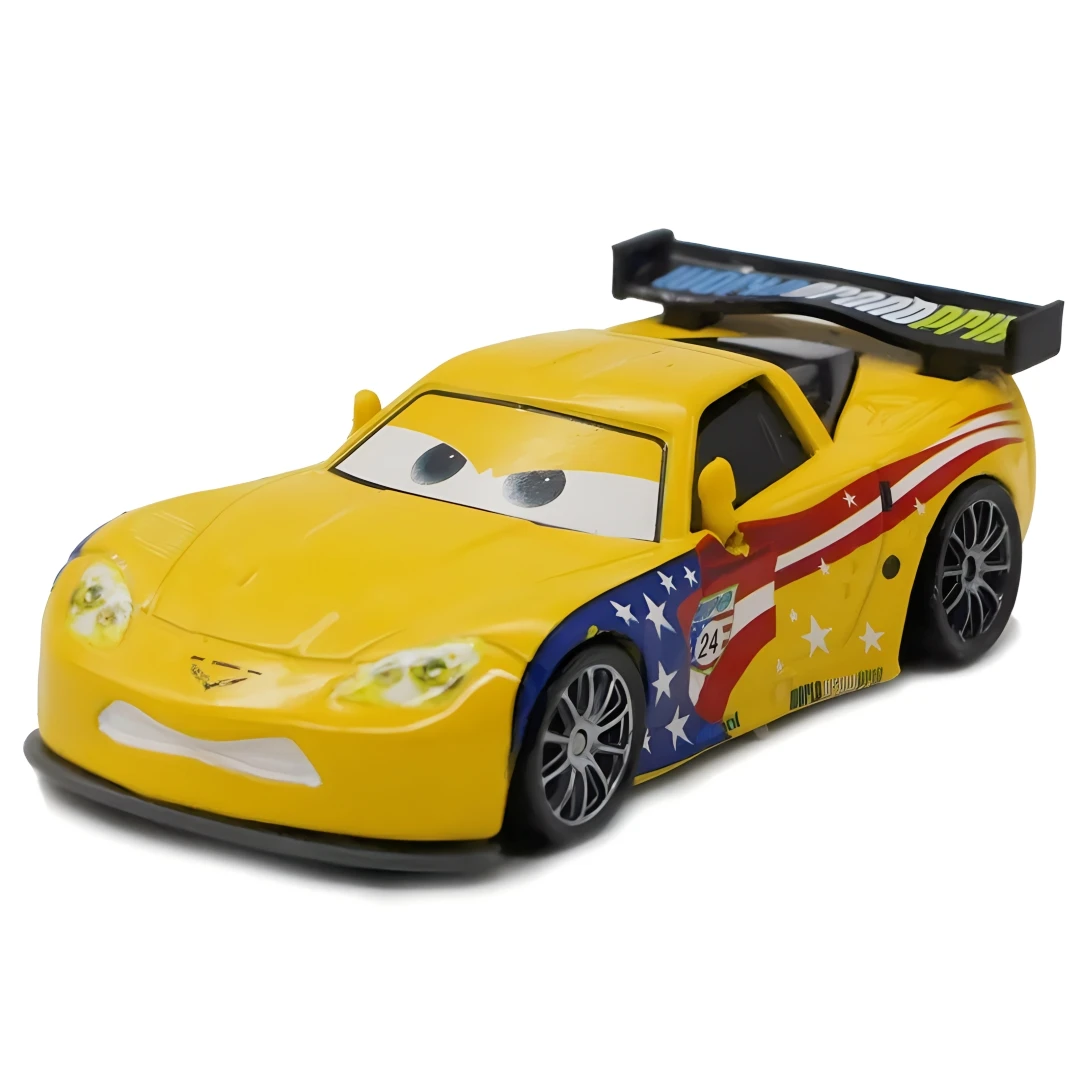 Disney Pixar Cars 3 Jeff Gorvette 1:55 moulé sous pression et véhicules jouets alliage classique voiture en métal jouets Moder pour enfants cadeau