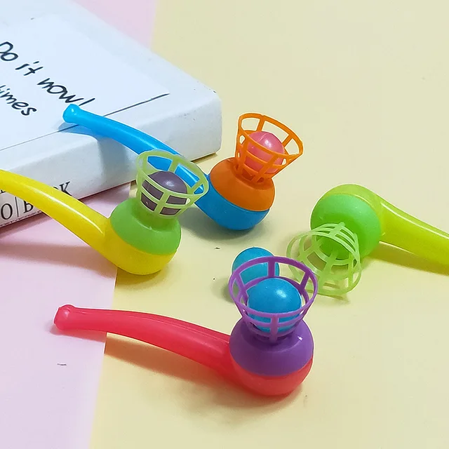 Pipe à souffler en plastique Ikpeuvpour enfants, jouets soufflants, jeux de sport, cadeau pour filles, document aléatoire, ensemble de 10 pièces – Image 5