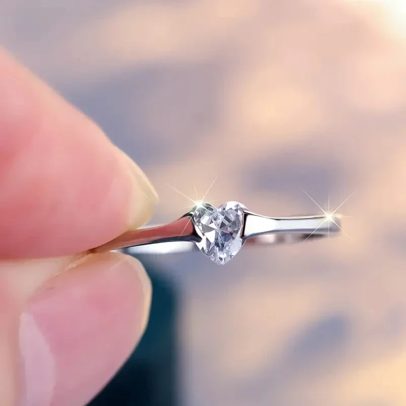 Huitan – bagues minimalistes en zircone cubique pour femmes, bijoux de mariée, promesse éternelle, accessoires élégants et tendance