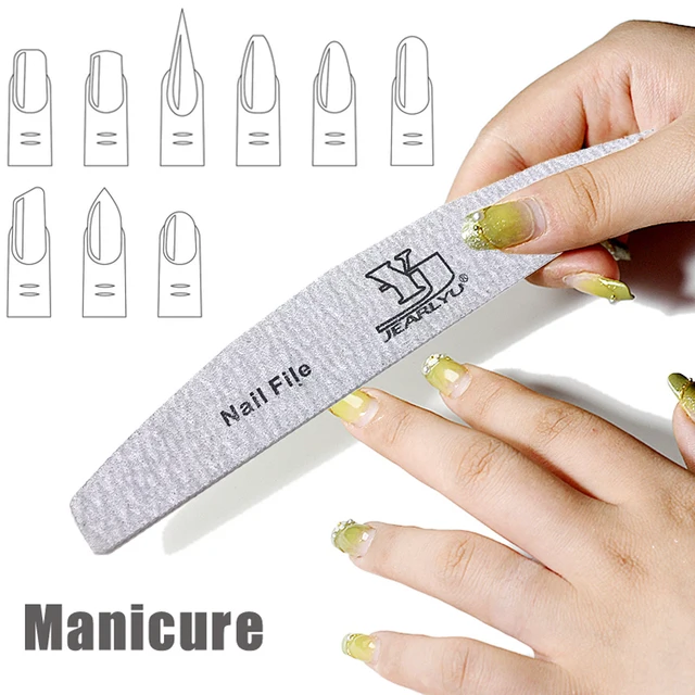 Limes à ongles professionnelles, 5 pièces/lot, mélange de papier de verre, 80/100/150/180/240 grain, ensemble d'outils de manucure – Image 6
