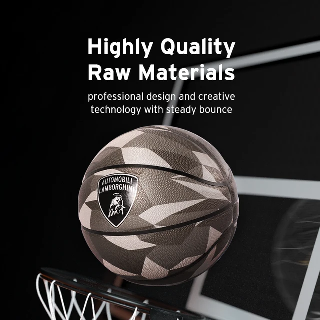 Lamborghini Lisence-Basket-ball en PU souple de haute qualité, taille professionnelle 7, sports de plein air – Image 4