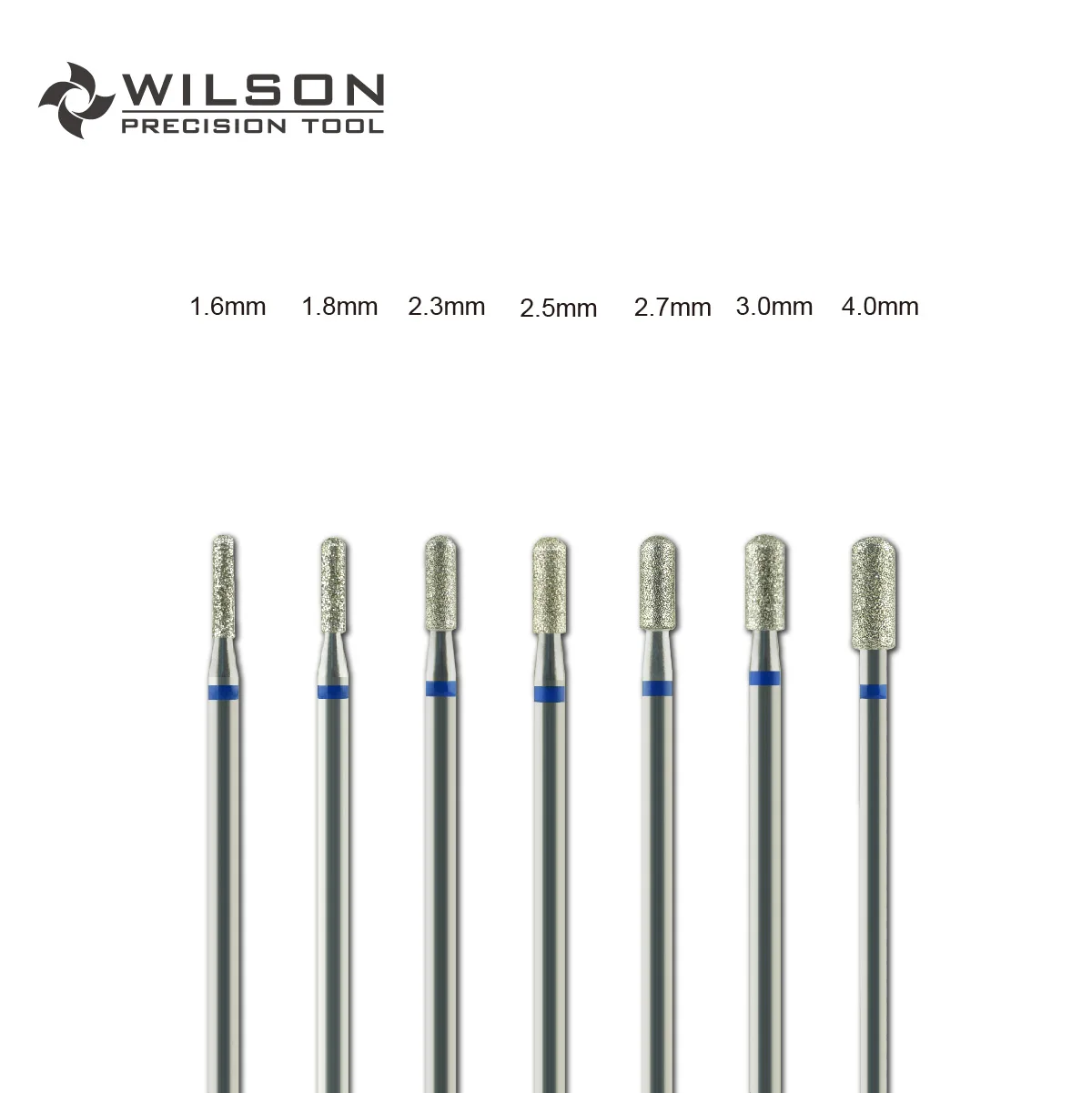 WILSON-Embouts diamantés en forme de tonneau à dessus arrondi, outils, accessoires pour ongles, N64.