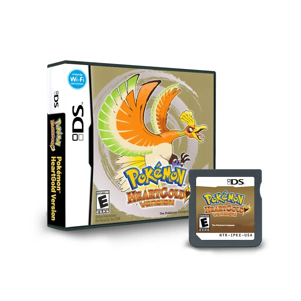 Carte de jeu Pokemon NDS 3DS 2DS DS, carte de jeu SoulSilver HeartGold Platinum, carte de jeu Pokemon, collection de loisirs, cadeaux