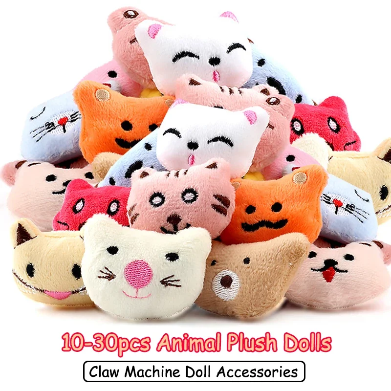 Poupées en peluche animaux lapin ours, jouets en peluche, Mini fille, Machine à griffes, accessoires de poupée, œuf torsadé de 32mm, jouets cadeau, 10 à 30 pièces