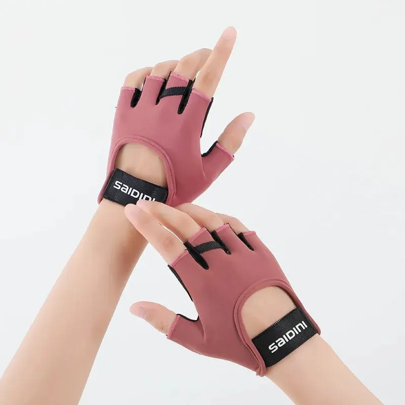 Gants de sport pour femmes, Fitness, Sports de plein air, antidérapants et absorbant les chocs, demi-doigt, durables et respirants