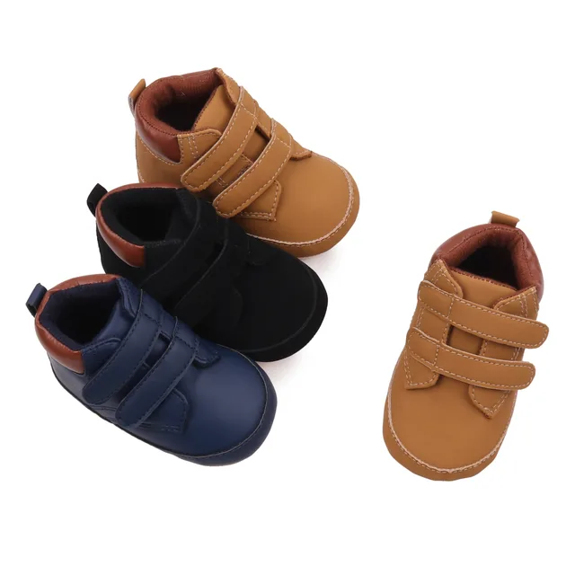 Chaussures à semelle anti-ald en PU souple pour bébés, chaussures pour tout-petits nouveau-nés, style printemps et automne, garçons et filles, 0-9-18 mois, haute qualité, BCS3127 – Image 3