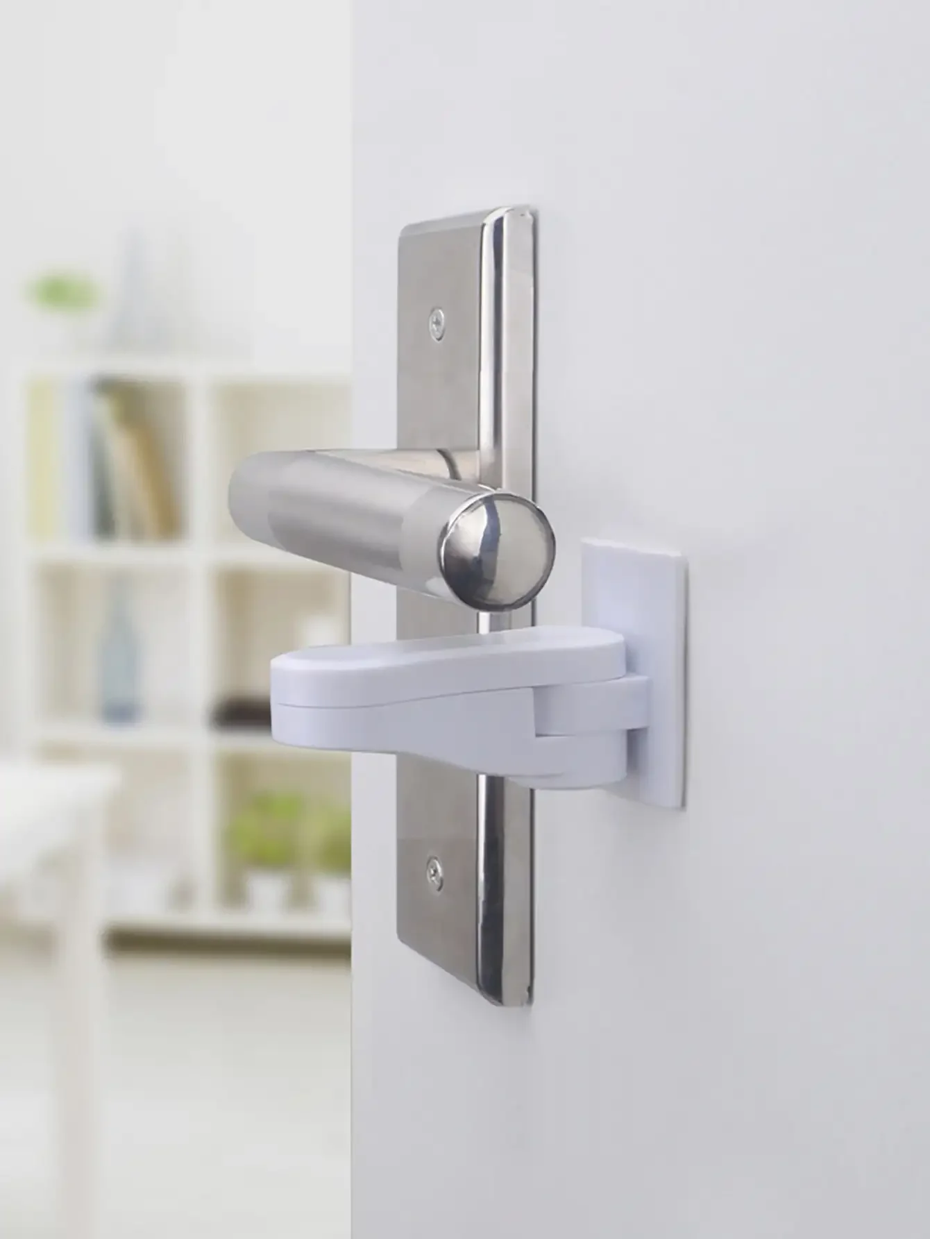 Serrure de poignée de porte multifonction, 1 pièce, serrure de sécurité pour enfants, pour arrêt de porte de tiroir d'armoire