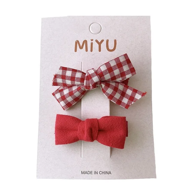 Épingles à cheveux de noël pour filles, 2 pièces, nouvel an, pinces à frange avec nœud rouge, accessoires pour cheveux de bébé, épingle à cheveux tricotée, pince à cheveux douce pour enfant coréen – Image 6