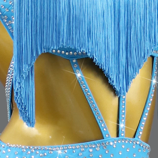 Latin Dress Competition Dance Suit Woman Practice Clothes Line Skirt Prom Stage Tassel Costume Girl Sport Party Samba Customized – Image 6