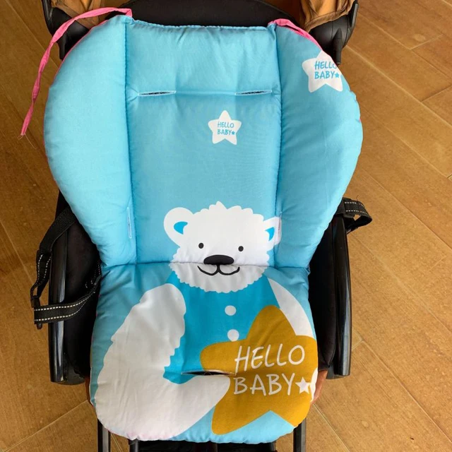 Bébé enfants chaise haute coussin tapis rehausseur sièges coussin tapis chaise d'alimentation coussin sur coussin poussette coussin tapis coton tissu – Image 2