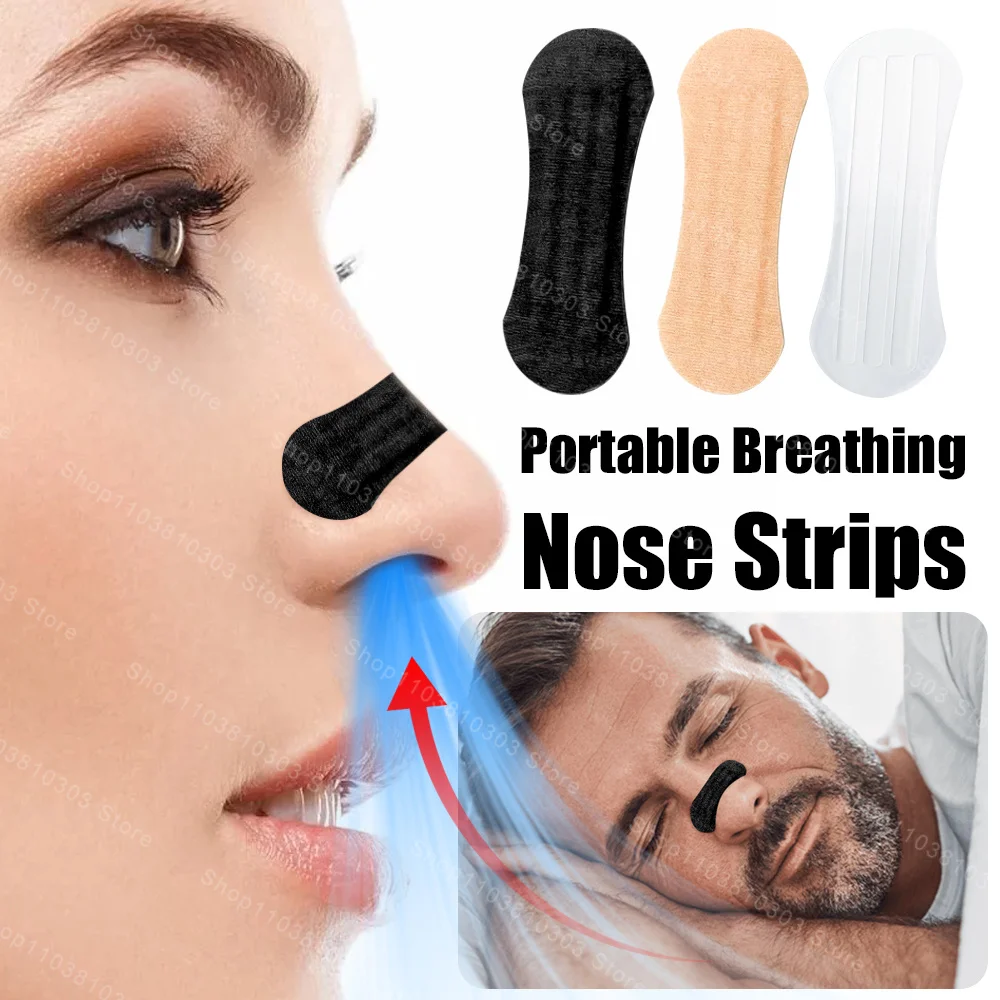 Bandes nasales portables pour la respiration, 10/100 pièces, dispositif d'aide au sommeil pour arrêter le ronflement, haleine plus facile, améliore le sommeil