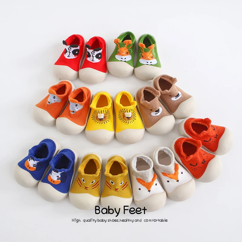Chaussures chaussettes pour bébé, souliers pour enfant, nouveau-né, fille, garçon, semelle en caoutchouc souple