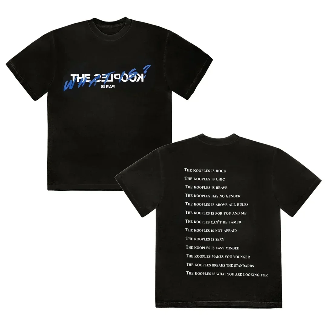 2025 impression graphique Kooples femmes T-shirt nouvel an cadeau haut vêtements marques imprimer femmes T-shirt Y2K hauts t-shirts