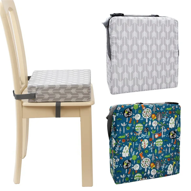 Coussin de rehaussement de chaise de salle à manger, portable, réglable, rehausseur de chaise haute pour bébé, tout-petit, enfants, nourrisson, lavable, coussin de siège, polymères