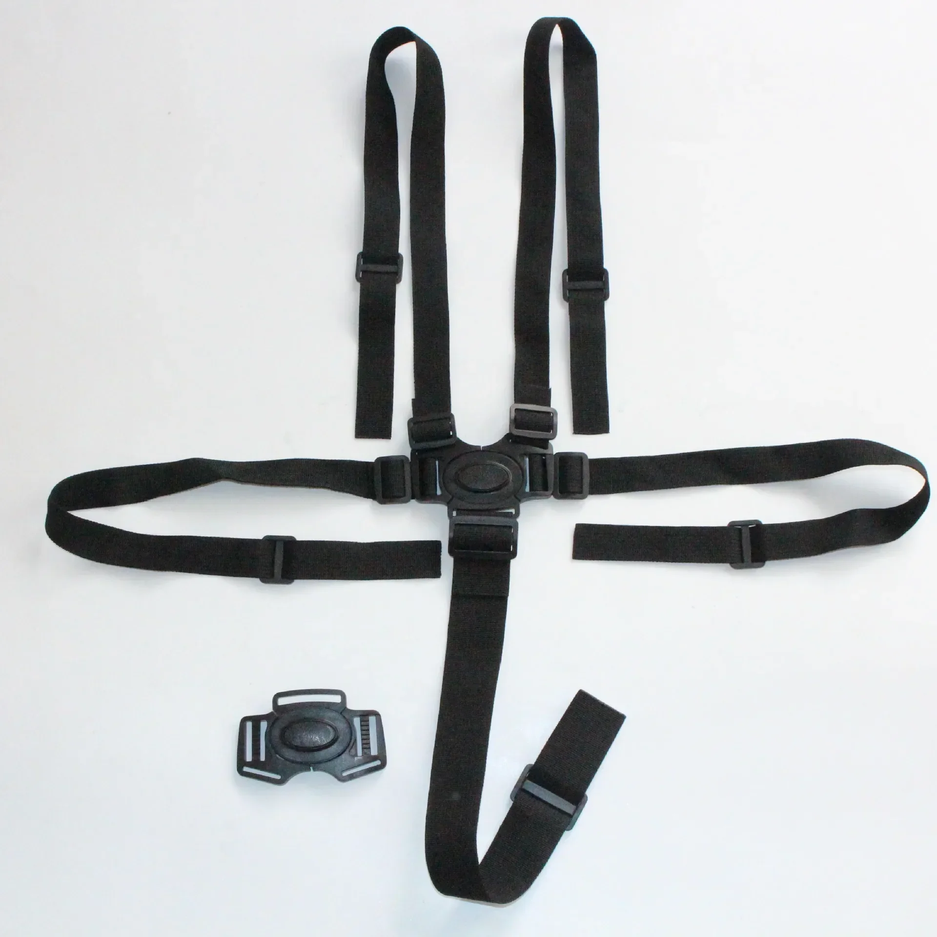Ceintures de sécurité à cinq Points pour bébé, siège de déjeuner, voiture, ceintures fixes de couchage, Protection universelle pour tout-petits, accessoires de poussette pour bébé