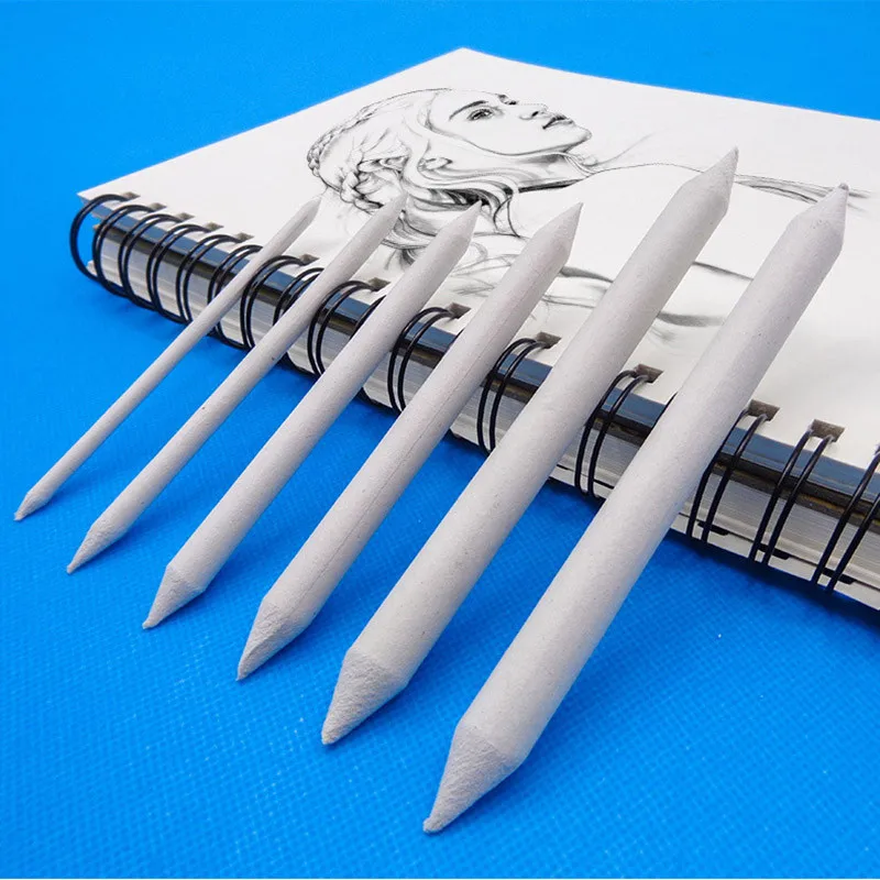 3/6PCS Sets Profession Sketch Paper Eraser Pens Blending Stump Art Sketches with Eraser Pens for Painting and Smearing Pen
