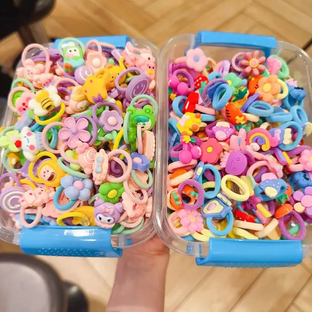 50/40/30 pièces d'élastiques mignons pour les enfants ne duront pas les cheveux avec une bonne élasticité. Bandeaux pour bébé fille et coiffure pour filles mignonnes