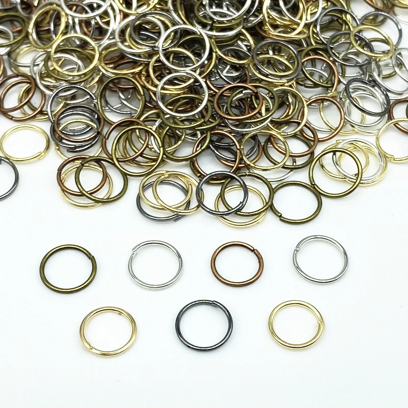 200pcs/lot 4 5 6 7 8 mm Jump Rings Split  Connectors for Diy Jewelry Finding Making Accessories Wholesale Supplies