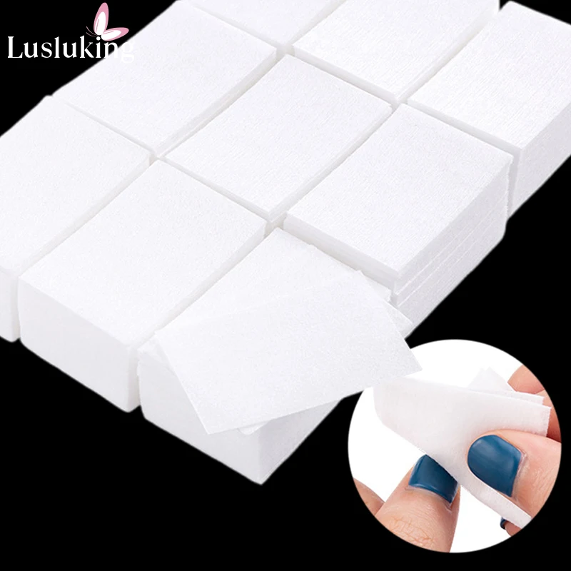 Lingettes dissolvant de vernis à ongles non pelucheuses, 450 pièces, lingettes en coton, nettoyant pour manucure, Gel UV, tampons d'élimination du vernis à ongles, papiers, outils de nettoyage