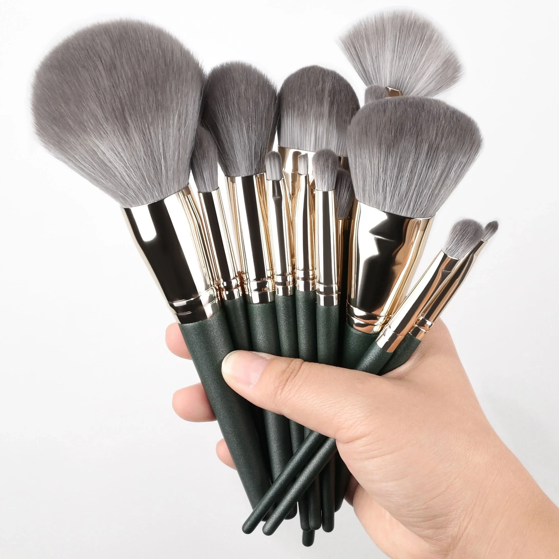 14 pièces ensemble de pinceaux de maquillage doux moelleux fard à paupières brosse correcteur brosse Blush pinceau de maquillage outil de beauté pinceau de maquillage