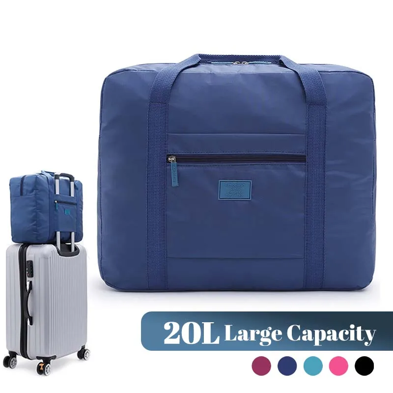 Sac de voyage compact et pliable : fourre-tout léger et neutre pour un bagage à main pratique, parfait pour les week-end Awa