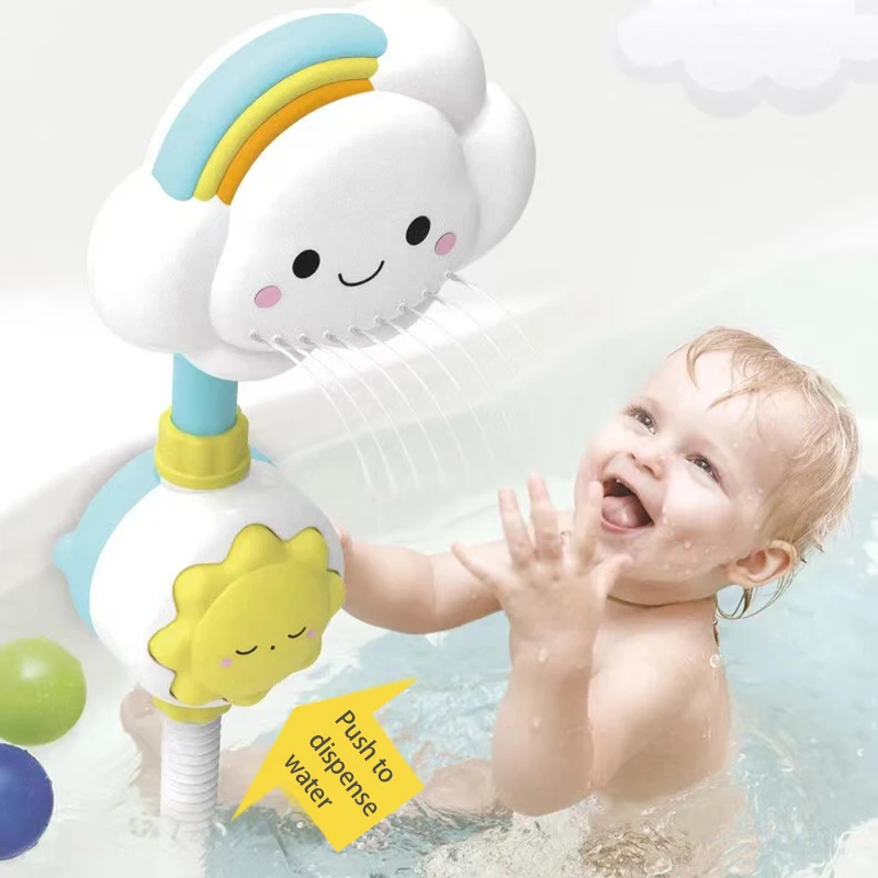 Douche enfant, douche nuage, jeu bébé dans l'eau, douche salle de bain, douche, jouets bébé