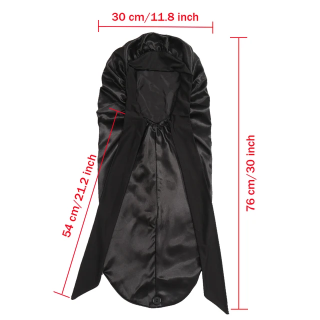 Bonnet en Satin Long et soyeux doux pour cheveux naturels et cheveux bouclés, bonnet de cheveux de très grande taille avec cravate pour un sommeil nocturne confortable, 1 pièce – Image 4