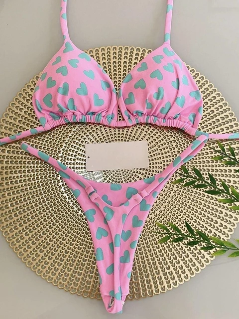 RUOTONGSEPT maillots de bain femmes imprimé léopard brésilien Bikini ensemble Sexy string maillot de bain deux pièces maillot de bain femmes 2023 vêtements de plage – Image 4