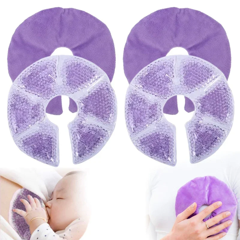 Coussinets de thérapie mammaire, coussinets de Gel d'allaitement chaud et froid, essentiels d'allaitement et récupération post-partum, soulagement de la douleur d'allaitement