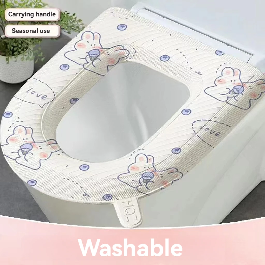 Coussin de toilette universel dessin animé, ensemble de barils, siège à la maison, été, quatre saisons