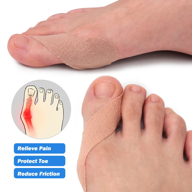 Pexmen 1/3/5/10Pcs Moleskin Turf Toe Strap with Pressure Sensitive Adhesive Plantar Fasciitis Relief Strips Relieve Big Toe Pain – Image 2