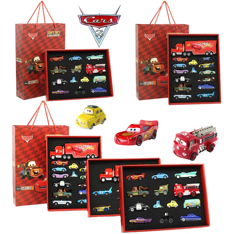 Disney Pixar Cars 3-Modèle de voiture en métal moulé sous pression, Mater Champion, Jackson UnmunTruck, jouets d'anniversaire pour garçon, coffret cadeau