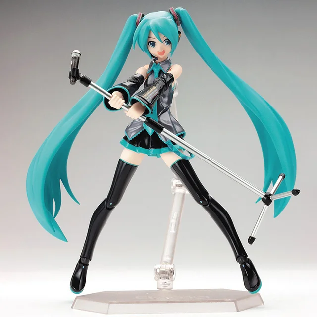 Figurines d'action FIGMA Hatsune Miku, articulations mobiles contenant les accessoires de décoration de bureau, Collection de modèles en PVC, jouets cadeaux pour enfants