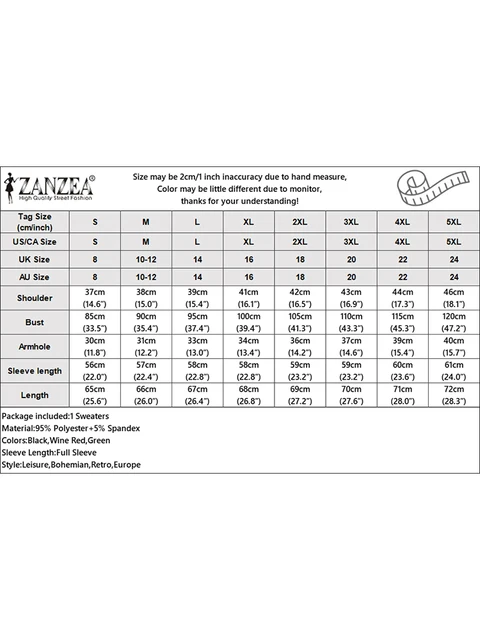 ZANZEA manches longues femmes Blouses côtelé tricoté mode O cou automne 2024 T-shirts décontracté couleur unie Streetwear pulls hauts – Image 6