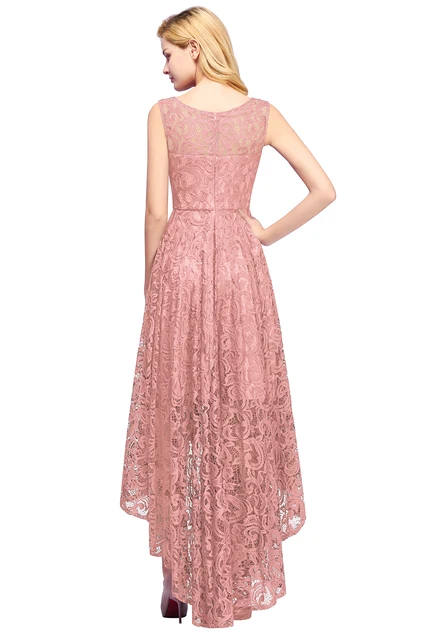 BABYONLINE-Robe de Mère de la Mariée à Manches Courtes, Corsage en Mousseline de Soie et Dentelle avec Rembourrages, Col en V, Silhouette Trapèze, Robe de Soirée de Mariage, 30D – Image 2