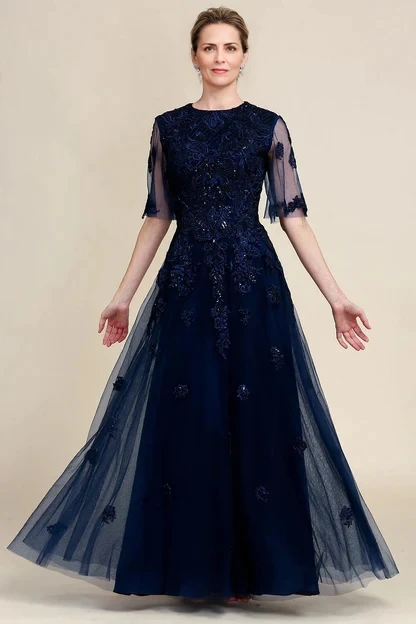 Robe de soirée trapèze à col haut pour femme, robe de soirée en dentelle assortie, jupe à paillettes, robe en organza, occasion formelle – Image 2