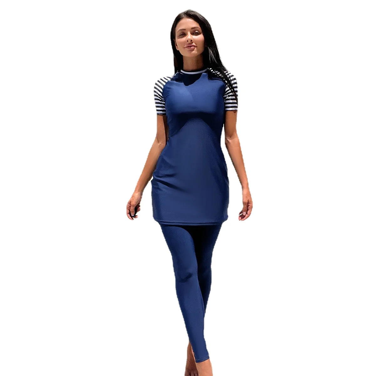 Bikini musulman arabe pour femmes, ensemble de maillots de bain avec haut à manches longues et pantalon, maillots de bain pour Hijabis, Buekini Musulmana