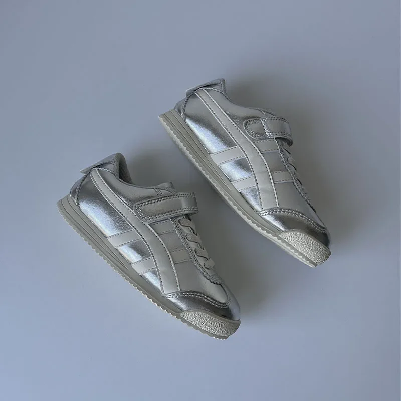 Chaussures décontractées en cuir véritable pour enfants, chaussures d'entraînement pour garçons, chaussures de course pour enfants, doux, astronomique, bébé, mignon, printemps, automne, nouveau style, 2024
