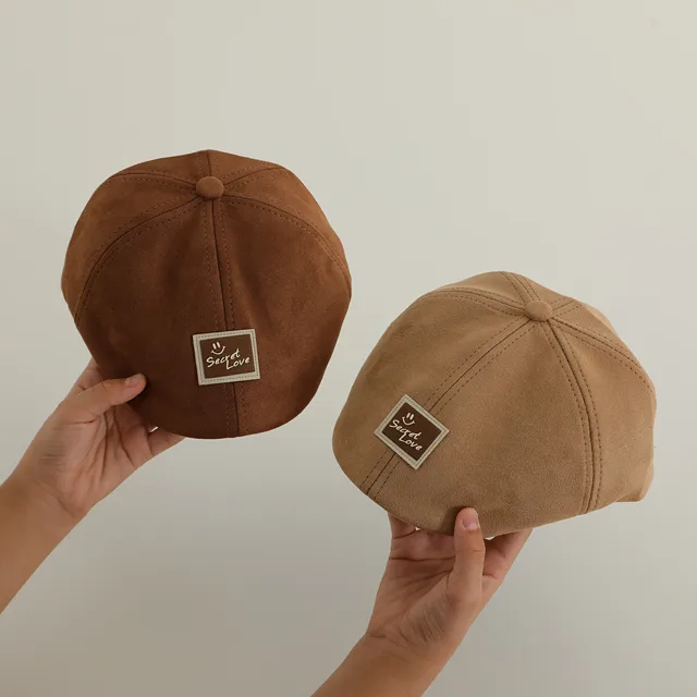 Casquette de baseball en coton avec motif de petites lettres pour bébé garçon et fille, chapeau de soleil, avant-toit court, style fin, mignon, nouveau, automne, 2024 – Image 3