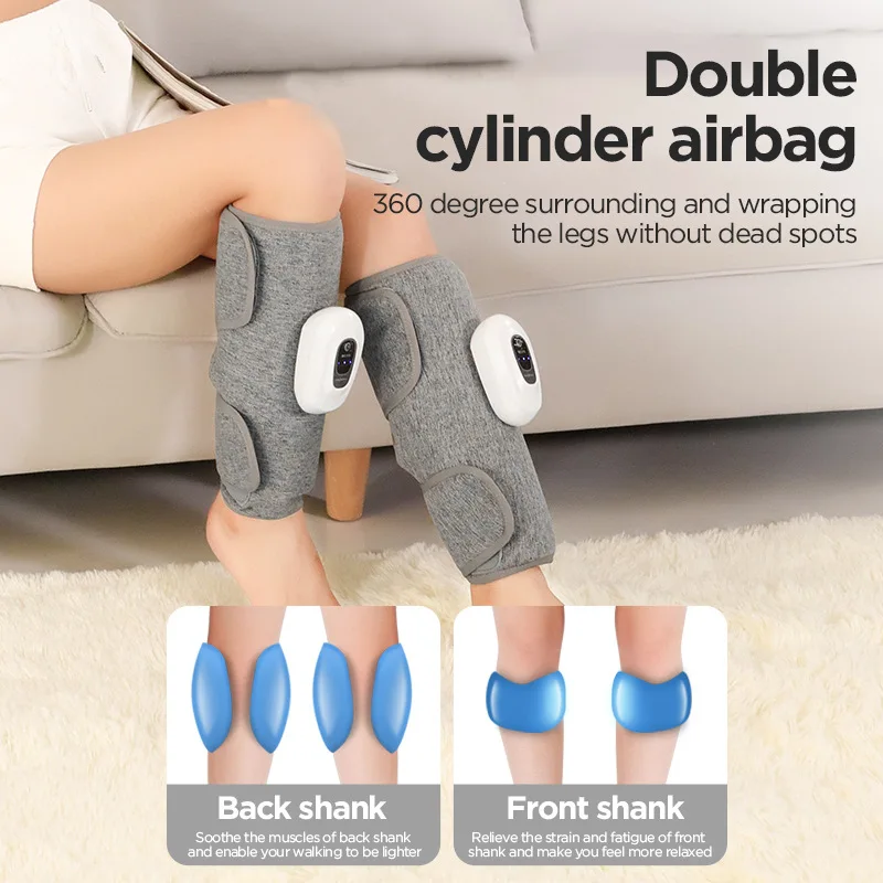 Masseur pneumatique pour mollets, masseur de jambes sans fil, 3 Modes de Compression d'airbag, relaxant, Circulation sanguine musculaire des pieds et des mollets