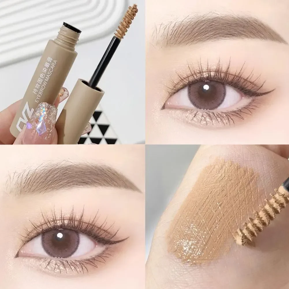 Mascara à sourcils professionnel, Pigments naturels, crème durable, teinte pour les yeux, Gel, peinture liquide, outil de maquillage de couleur marron et noir