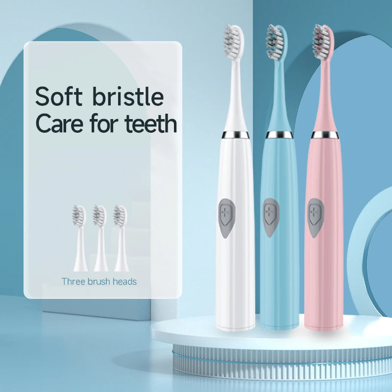 Brosse à dents électrique sonique ultrasonique Brosse à dents étanche à l'eau de blanchiment électronique lavable Brosse à dents