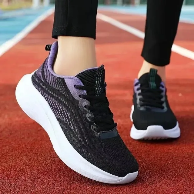 Décontracté course été mode anti-dérapant randonnée maille respirabilité chaussure athlétique Tennis femme tendance 2024 femme baskets Couple – Image 5