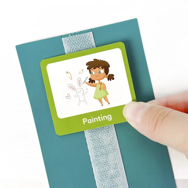 Children's Visual Time Chart Non Verbal Communication Visual Assistance Schedule Planning Daily Card Early Educational Toys – Image 5