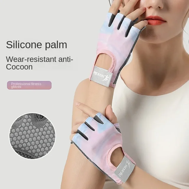 Gants de sport pour femmes, Fitness, Sports de plein air, antidérapants et absorbant les chocs, demi-doigt, durables et respirants – Image 2